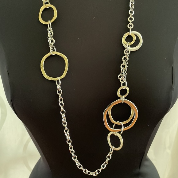 Premier Designs Cutting Edge Necklace + free charm bracelet - Picture 2 of 3